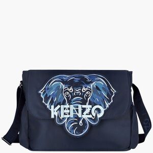 KENZO Kids Elephant Logo Nylon Diaper / Messenger Bag